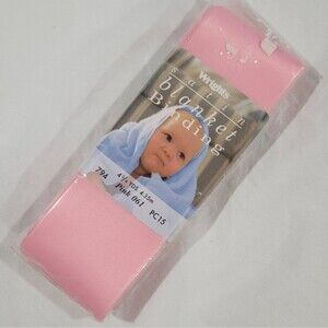 Wrights Satin Blanket Binding in Pink 4 3/4 Yards NEW